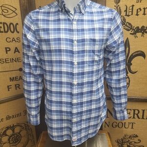 Vineyard Vines Cotton/Linen Flannel Murray Shirt, S,Classic Fit